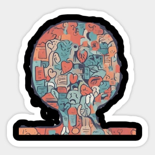 Mental Health - Brainy Sticker